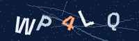 Imagem com um código de verificação de 5 caracteres